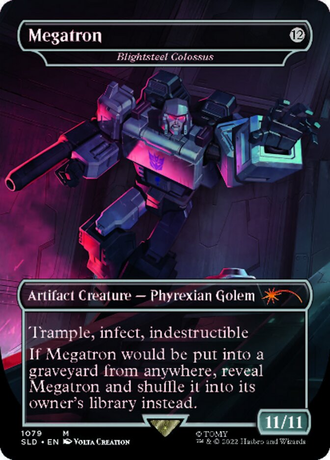 Blightsteel Colossus - Megatron (Borderless) [Secret Lair Drop Series] | Exor Games New Glasgow