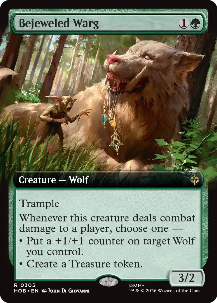 Bejeweled Warg (Extended Art) [The Hobbit] | Exor Games New Glasgow