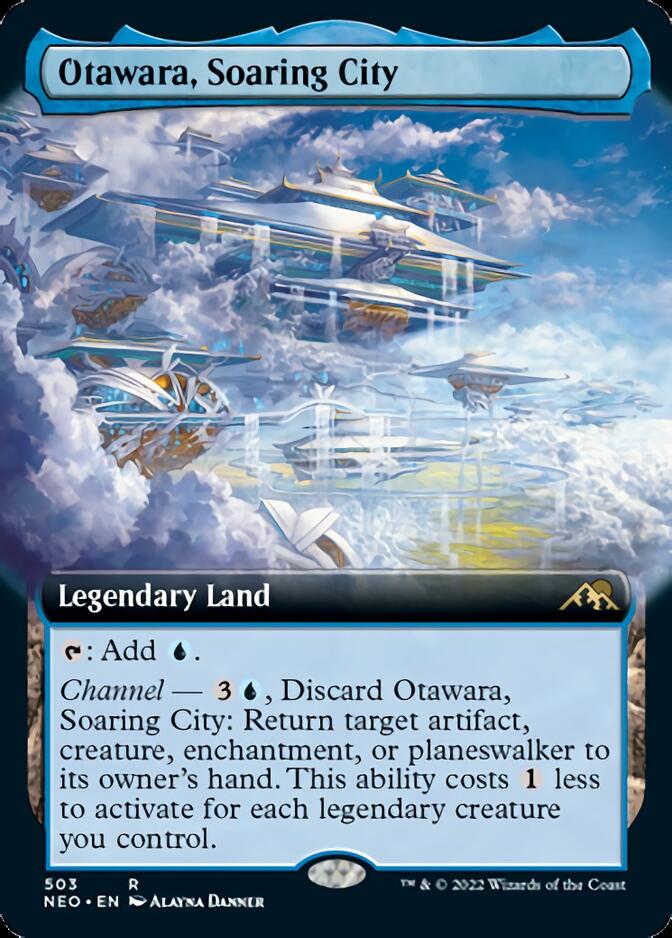 Otawara, Soaring City (Extended Art) [Kamigawa: Neon Dynasty] | Exor Games New Glasgow