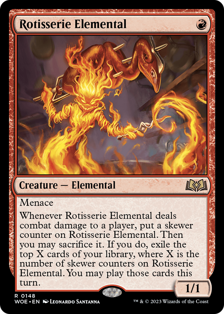 Rotisserie Elemental [Wilds of Eldraine] | Exor Games New Glasgow