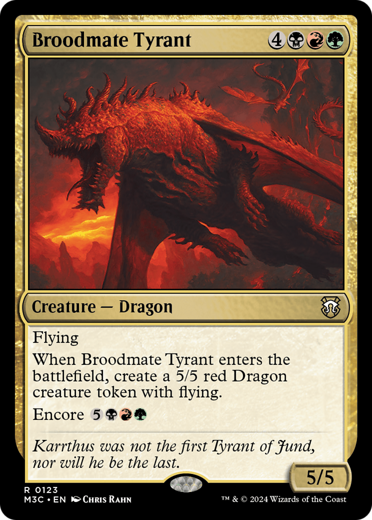 Broodmate Tyrant (Extended Art) (Ripple Foil) [Modern Horizons 3 Commander] | Exor Games New Glasgow