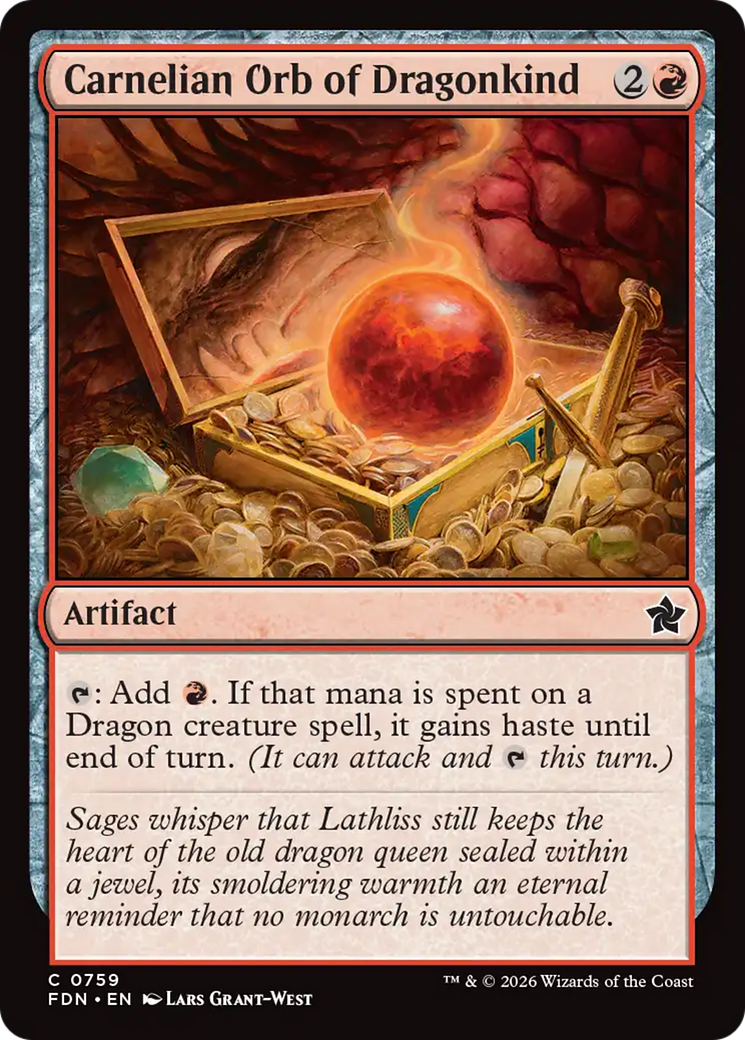 Carnelian Orb of Dragonkind (0759) [Foundations] | Exor Games New Glasgow