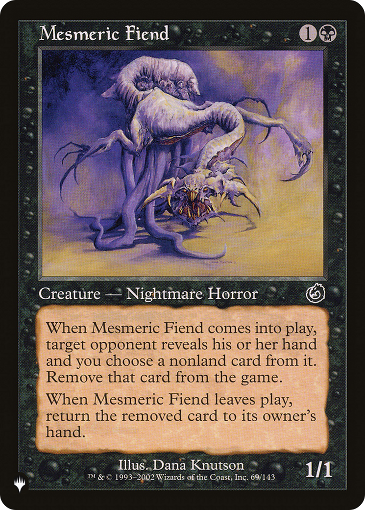 Mesmeric Fiend [The List Reprints] | Exor Games New Glasgow