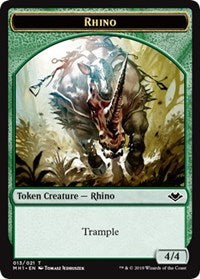 Rhino (013) // Spirit (016) Double-Sided Token [Modern Horizons Tokens] | Exor Games New Glasgow