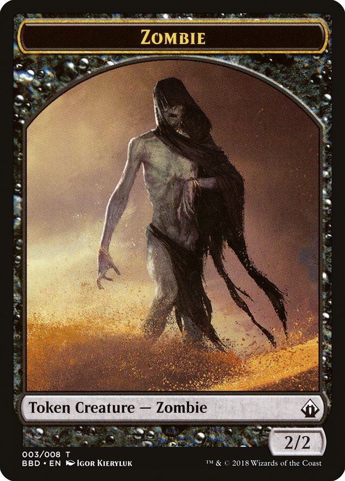 Zombie Token [Battlebond Tokens] | Exor Games New Glasgow