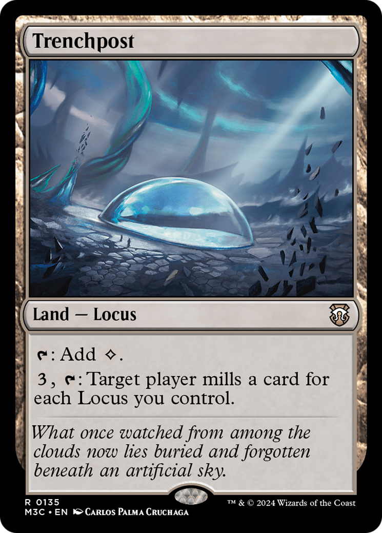 Trenchpost (Extended Art) (Ripple Foil) [Modern Horizons 3 Commander] | Exor Games New Glasgow