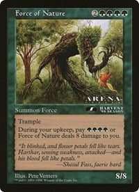 Force of Nature (Oversized) [Oversize Cards] | Exor Games New Glasgow