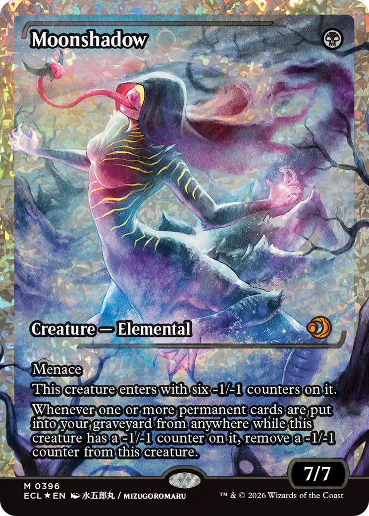 Moonshadow (0396) (Showcase) (Fracture Foil) [Lorwyn Eclipsed] | Exor Games New Glasgow