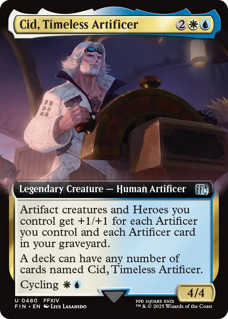 Cid, Timeless Artificer (Extended Art) [FINAL FANTASY] | Exor Games New Glasgow