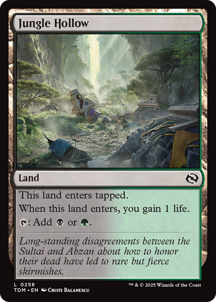 Jungle Hollow [Tarkir: Dragonstorm] | Exor Games New Glasgow