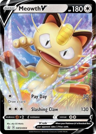 Meowth V (SWSH004) [Sword & Shield: Black Star Promos] | Exor Games New Glasgow