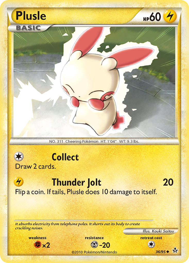 Plusle (36/95) [HeartGold & SoulSilver: Unleashed] | Exor Games New Glasgow