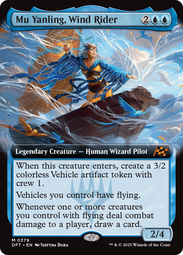 Mu Yanling, Wind Rider (Extended Art) [Aetherdrift] | Exor Games New Glasgow