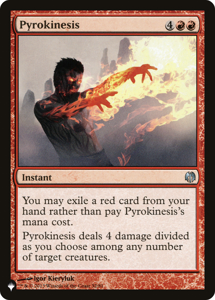 Pyrokinesis [The List Reprints] | Exor Games New Glasgow