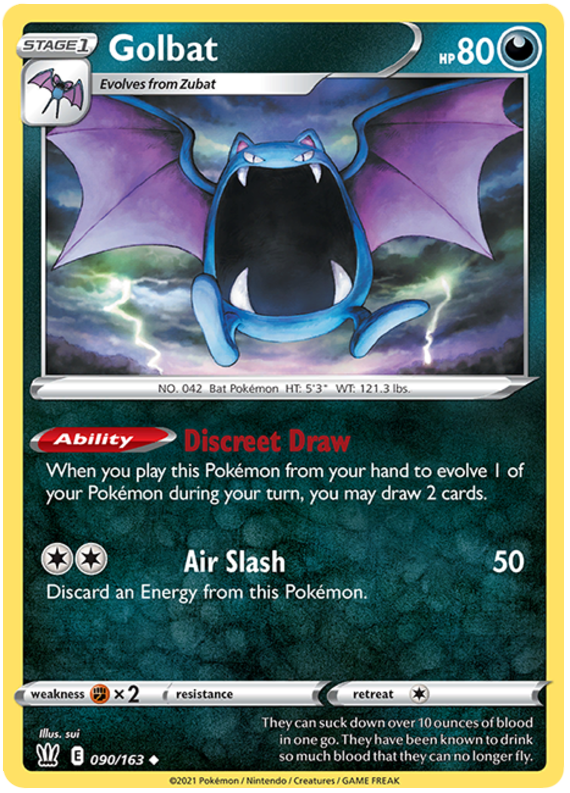 Golbat (090/163) [Sword & Shield: Battle Styles] | Exor Games New Glasgow