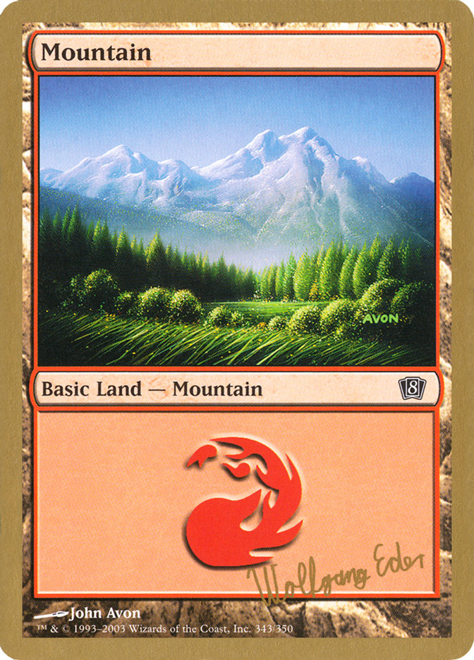 Mountain (we343) (Wolfgang Eder) [World Championship Decks 2003] | Exor Games New Glasgow