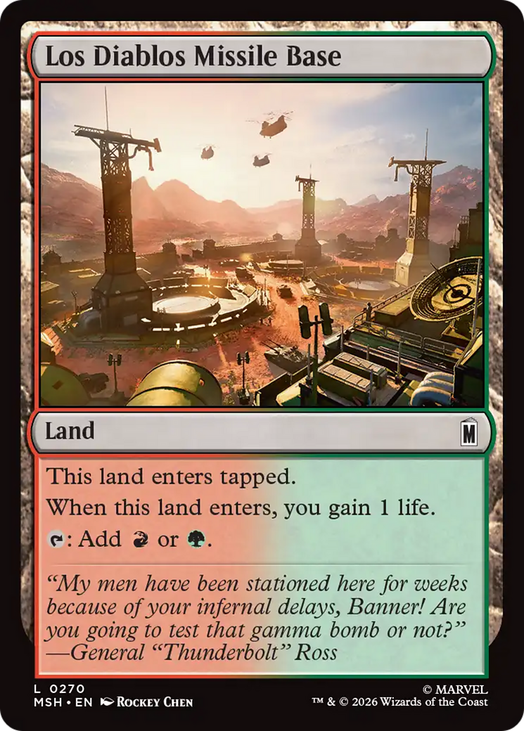 Los Diablos Missile Base [Marvel Super Heroes] | Exor Games New Glasgow