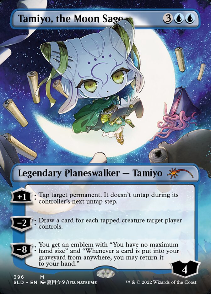 Tamiyo, the Moon Sage (Borderless) [Secret Lair Drop Series] | Exor Games New Glasgow