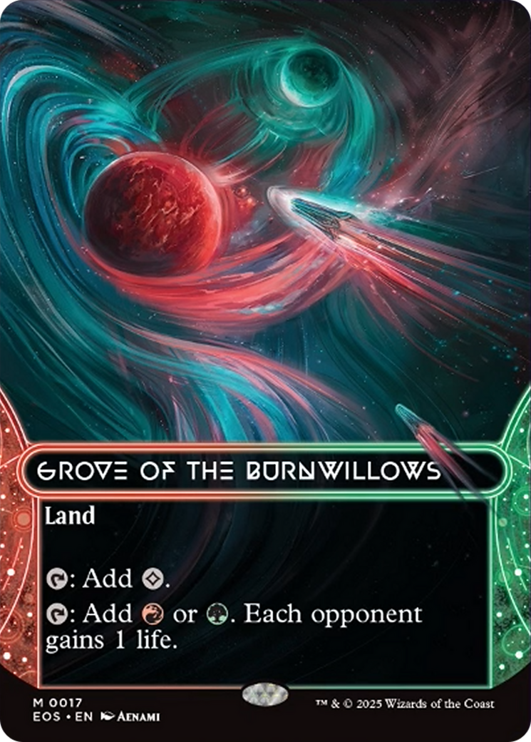 Grove of the Burnwillows (0017) (Borderless) [Edge of Eternities: Stellar Sights] | Exor Games New Glasgow