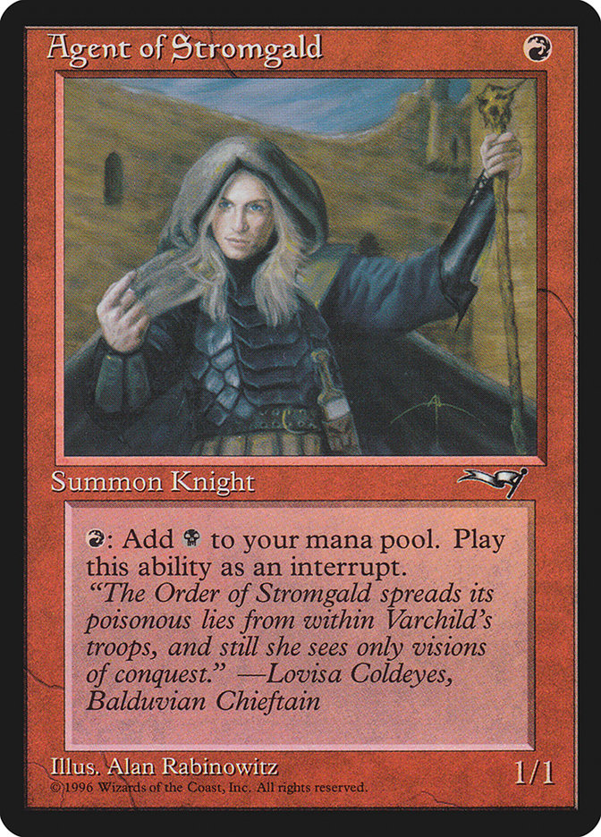 Agent of Stromgald (Holding Staff) [Alliances] | Exor Games New Glasgow