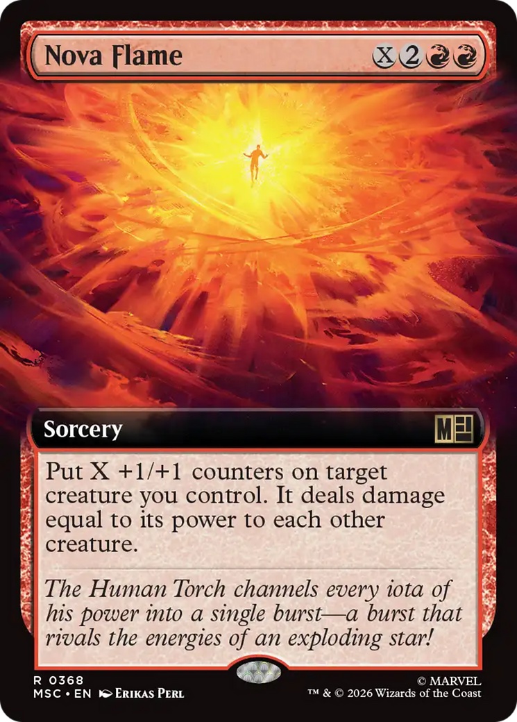 Nova Flame (Extended Art) [Marvel Super Heroes Commander] | Exor Games New Glasgow