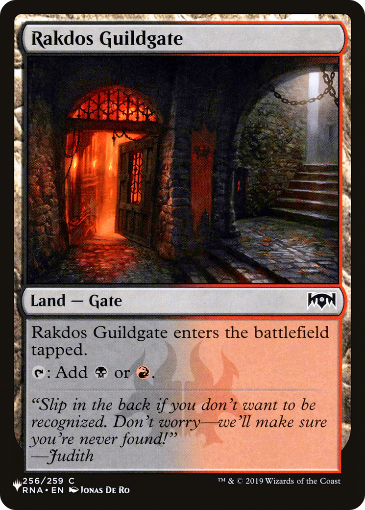 Rakdos Guildgate (256) [The List] | Exor Games New Glasgow