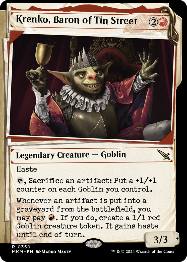 Krenko, Baron of Tin Street (Showcase) [Murders at Karlov Manor] | Exor Games New Glasgow