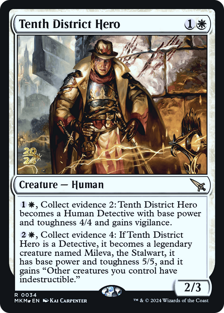 Tenth District Hero [Murders at Karlov Manor Prerelease Promos] | Exor Games New Glasgow