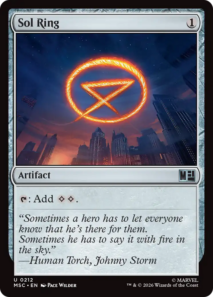Sol Ring (0212) [Marvel Super Heroes Commander] | Exor Games New Glasgow