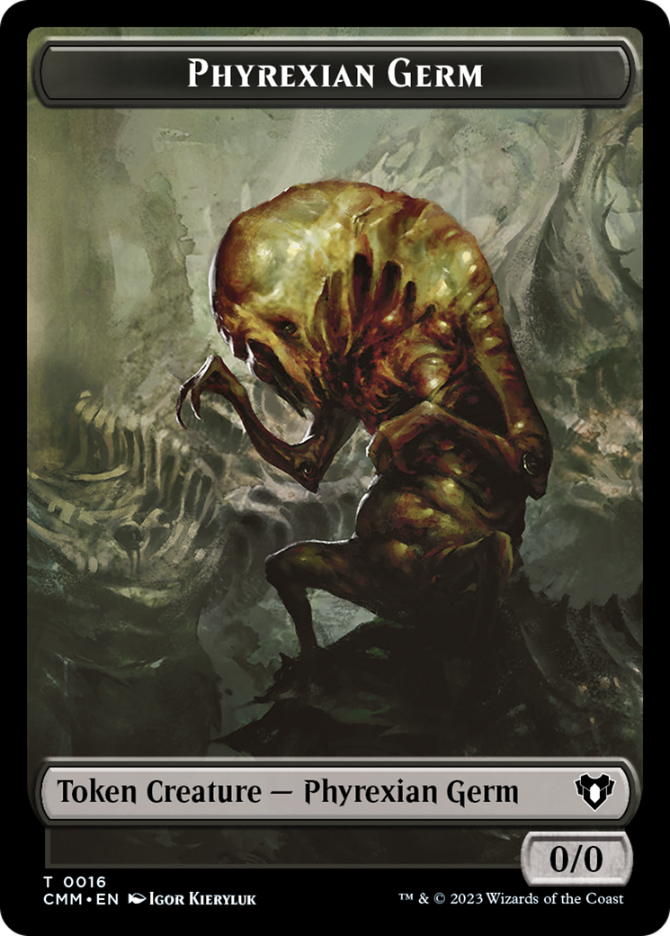 Eldrazi // Phyrexian Germ Double-Sided Token [Commander Masters Tokens] | Exor Games New Glasgow