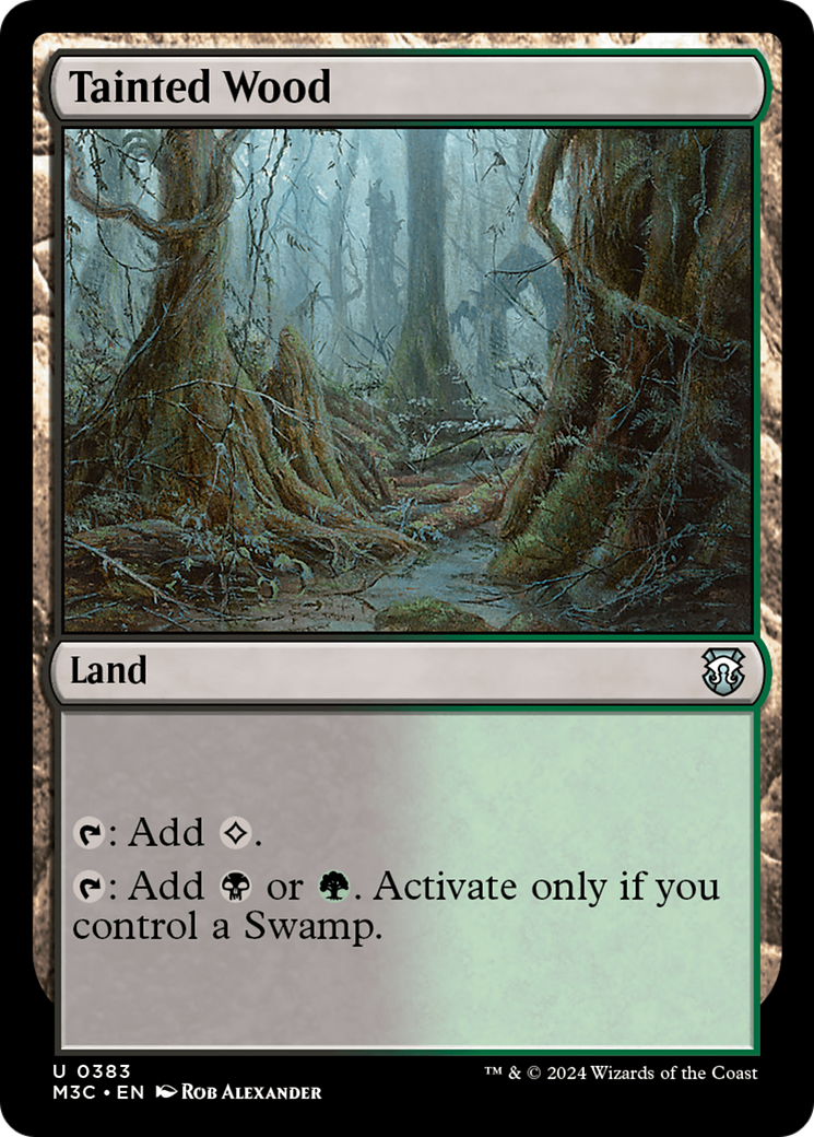 Tainted Wood (Ripple Foil) [Modern Horizons 3 Commander] | Exor Games New Glasgow