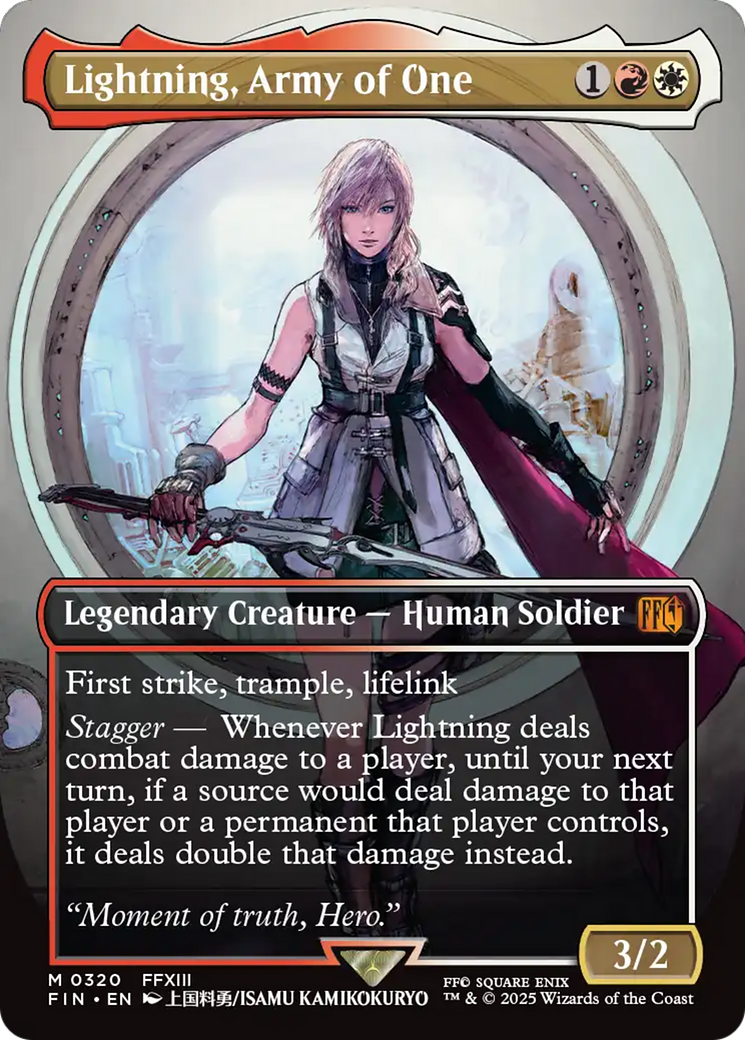 Lightning, Army of One (Borderless) (0320) [FINAL FANTASY] | Exor Games New Glasgow