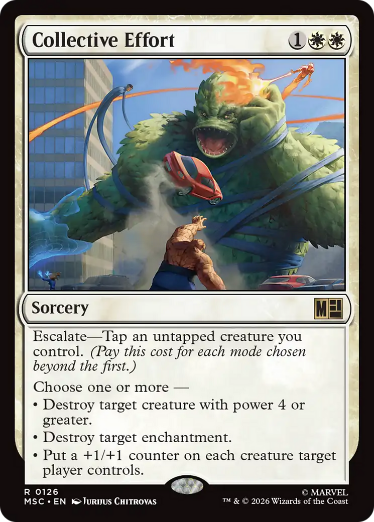 Collective Effort (Surge Foil) [Marvel Super Heroes Commander] | Exor Games New Glasgow