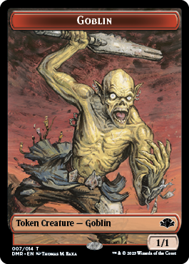 Goblin // Sheep Double-Sided Token [Dominaria Remastered Tokens] | Exor Games New Glasgow