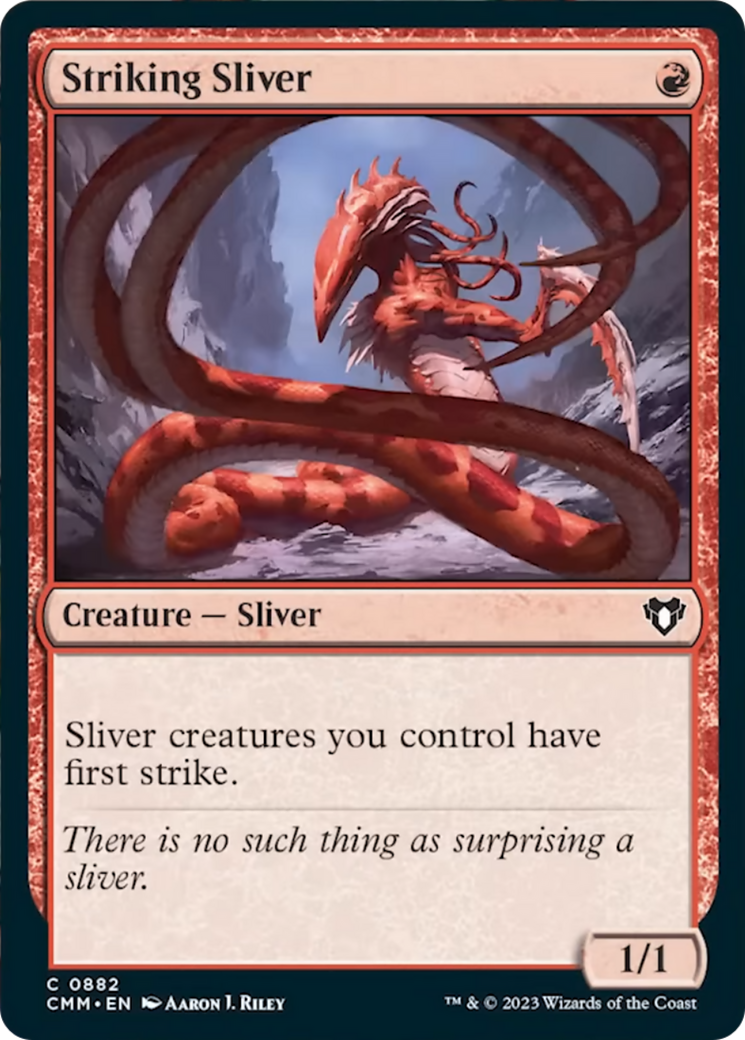 Striking Sliver [Commander Masters] | Exor Games New Glasgow