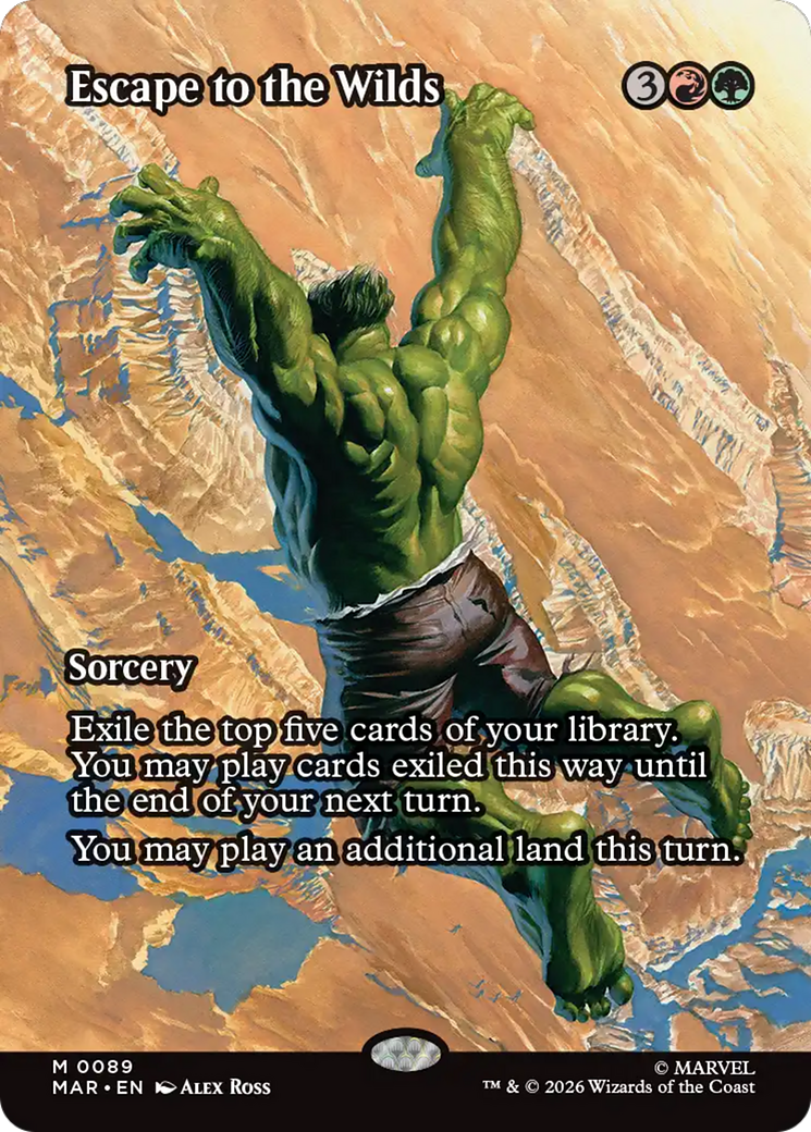 Escape to the Wilds (Borderless) [Marvel Universe: Eternal-Legal] | Exor Games New Glasgow