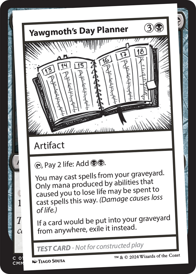 Yawgmoth's Day Planner [Mystery Booster 2 Playtest Cards] | Exor Games New Glasgow