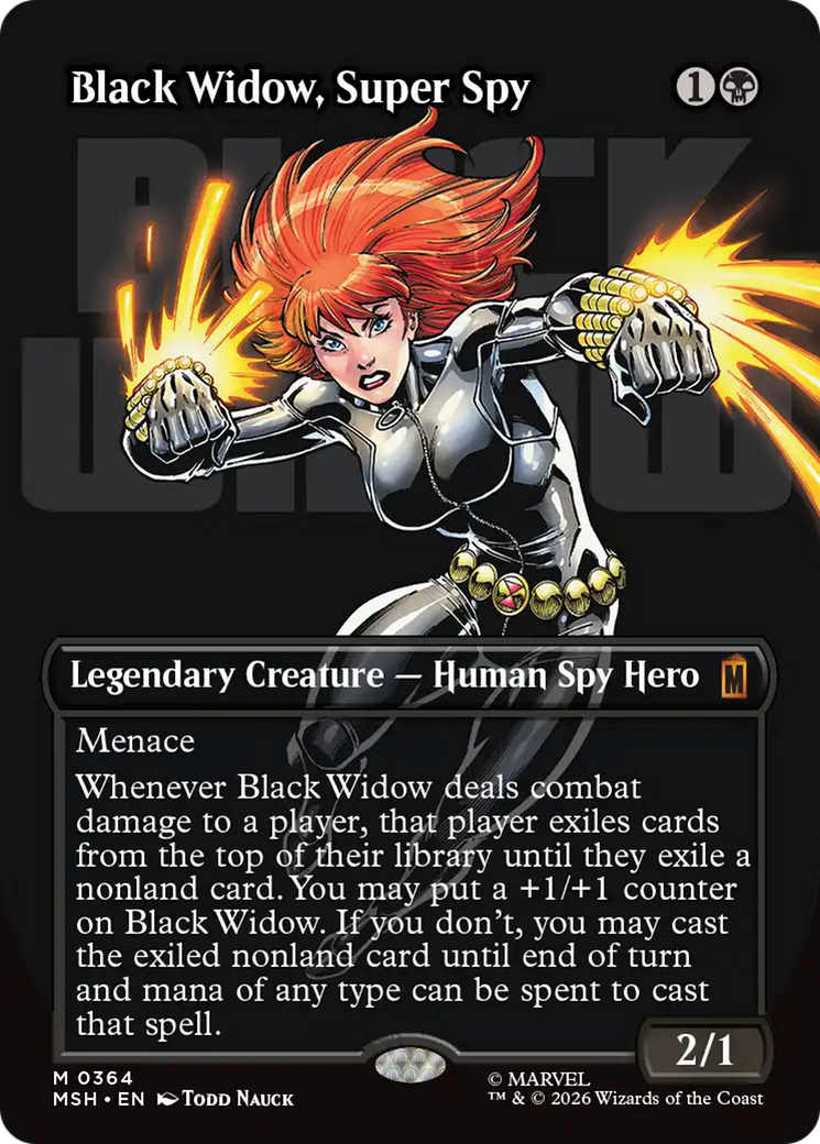 Black Widow, Super Spy (Borderless) (0364) [Marvel Super Heroes] | Exor Games New Glasgow