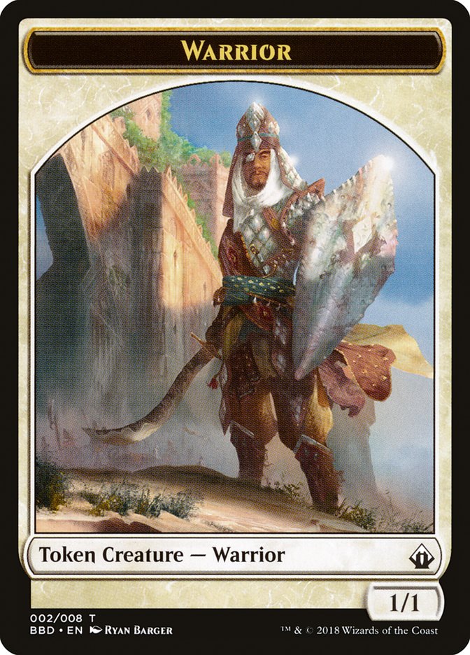 Warrior Token [Battlebond Tokens] | Exor Games New Glasgow