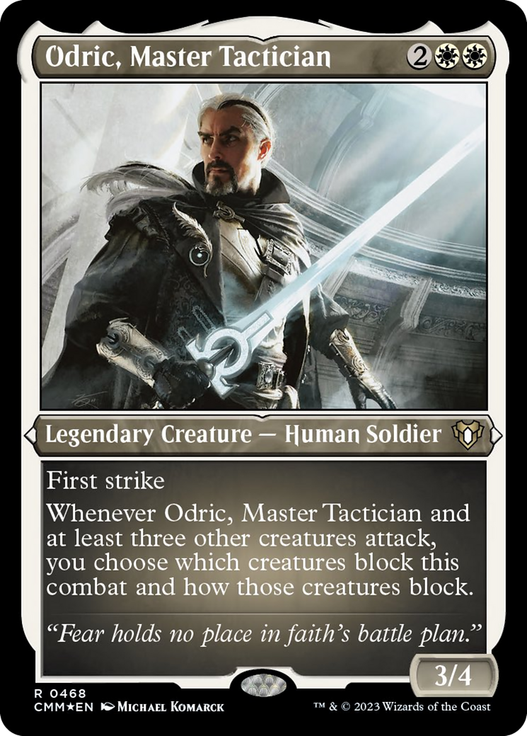 Odric, Master Tactician (Foil Etched) [Commander Masters] | Exor Games New Glasgow