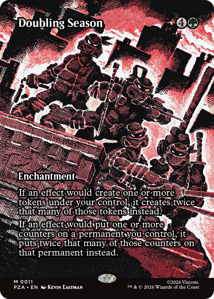 Doubling Season (Borderless) [Teenage Mutant Ninja Turtles Eternal-Legal] | Exor Games New Glasgow