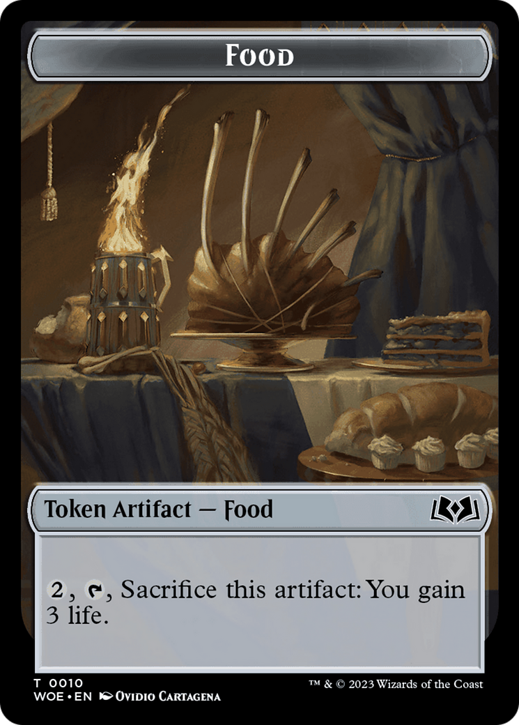 Faerie // Food (0010) Double-Sided Token [Wilds of Eldraine Tokens] | Exor Games New Glasgow