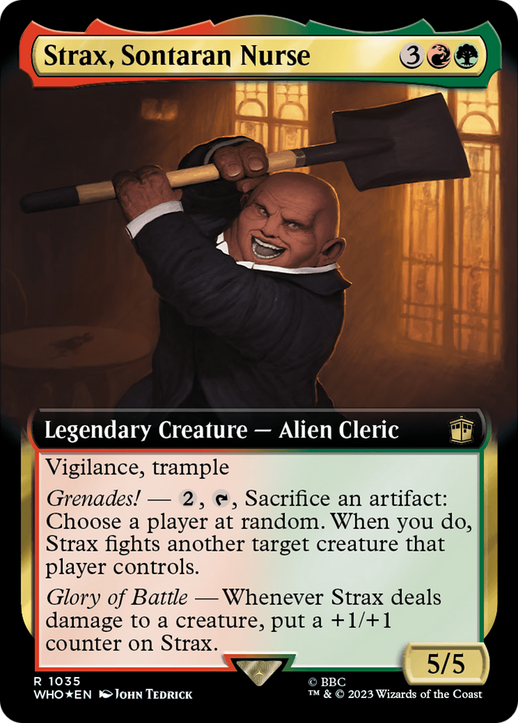 Strax, Sontaran Nurse (Extended Art) (Surge Foil) [Doctor Who] | Exor Games New Glasgow