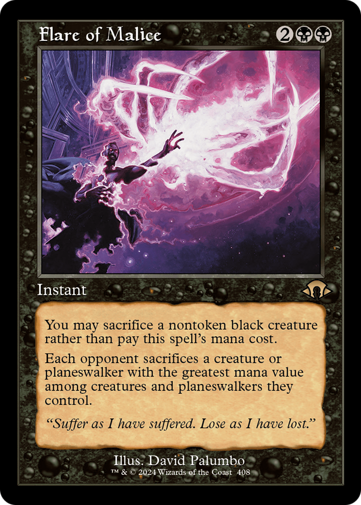 Flare of Malice (Retro) [Modern Horizons 3] | Exor Games New Glasgow