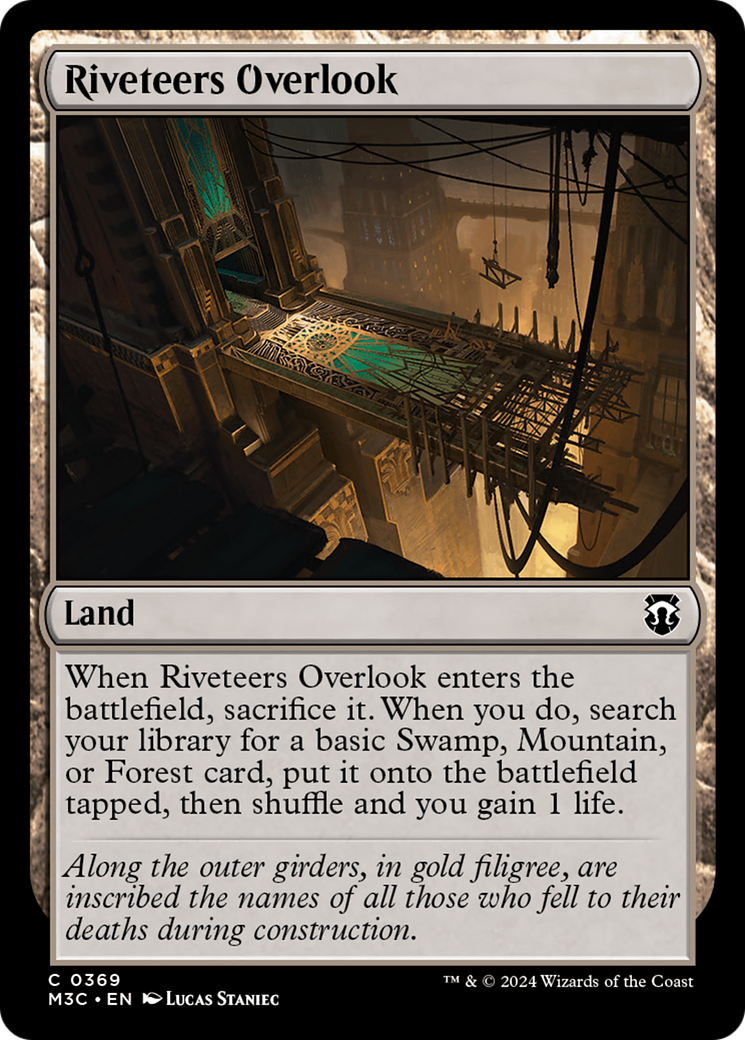 Riveteers Overlook (Ripple Foil) [Modern Horizons 3 Commander] | Exor Games New Glasgow