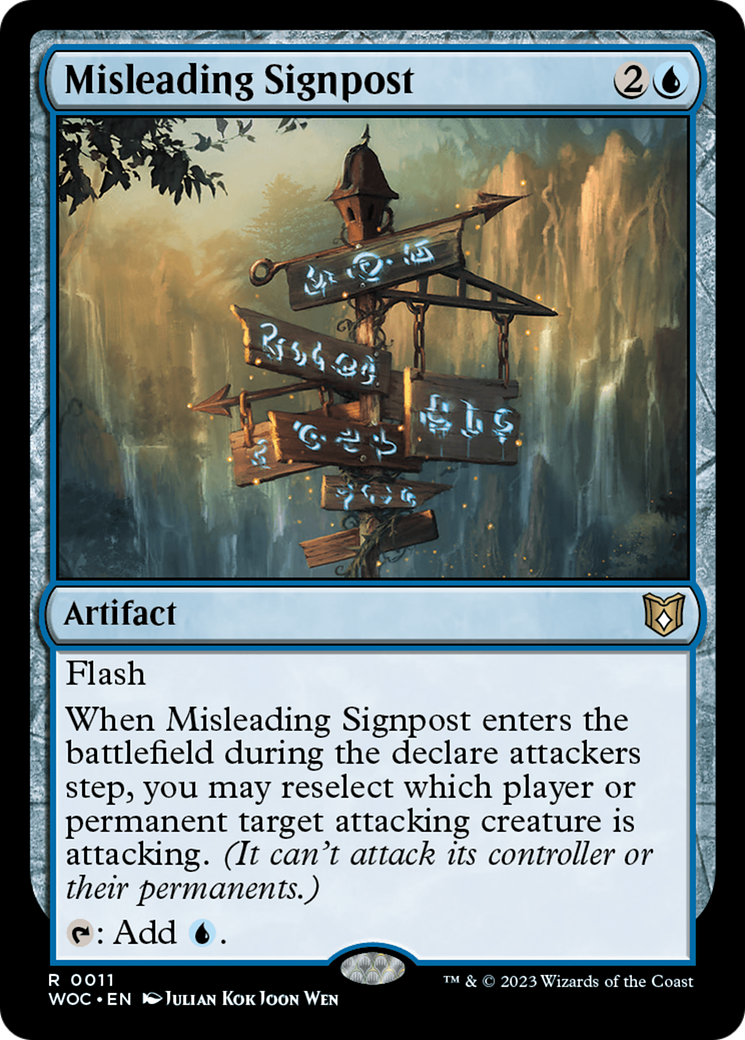 Misleading Signpost [Wilds of Eldraine Commander] | Exor Games New Glasgow