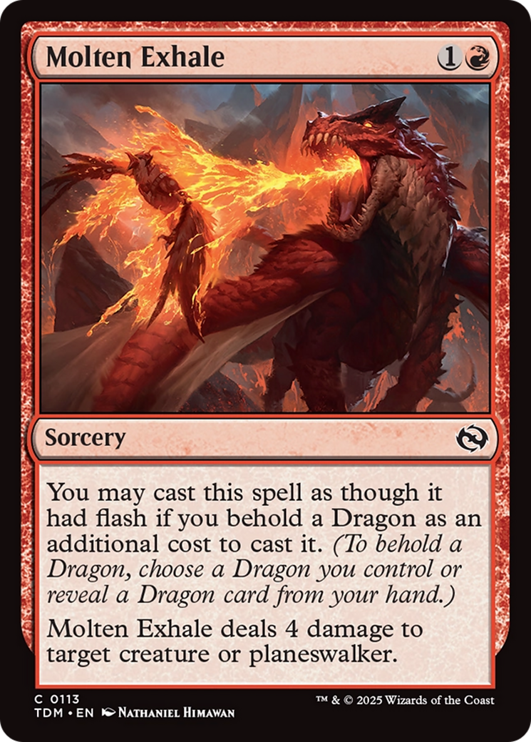 Molten Exhale [Tarkir: Dragonstorm] | Exor Games New Glasgow
