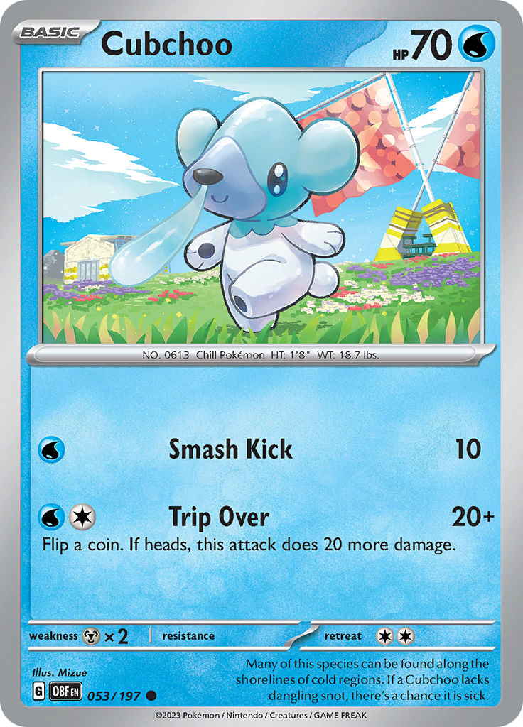 Cubchoo (053/197) [Scarlet & Violet: Obsidian Flames] | Exor Games New Glasgow