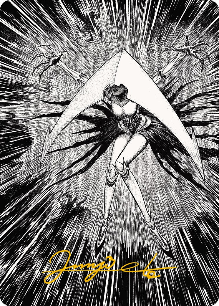 Elesh Norn, Mother of Machines 2 Art Card (Gold-Stamped Signature) [Phyrexia: All Will Be One Art Series] | Exor Games New Glasgow