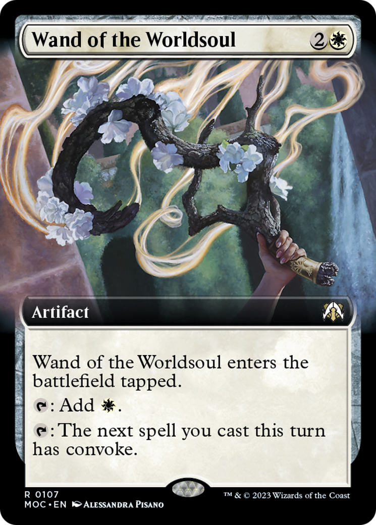 Wand of the Worldsoul (Extended Art) [March of the Machine Commander] | Exor Games New Glasgow